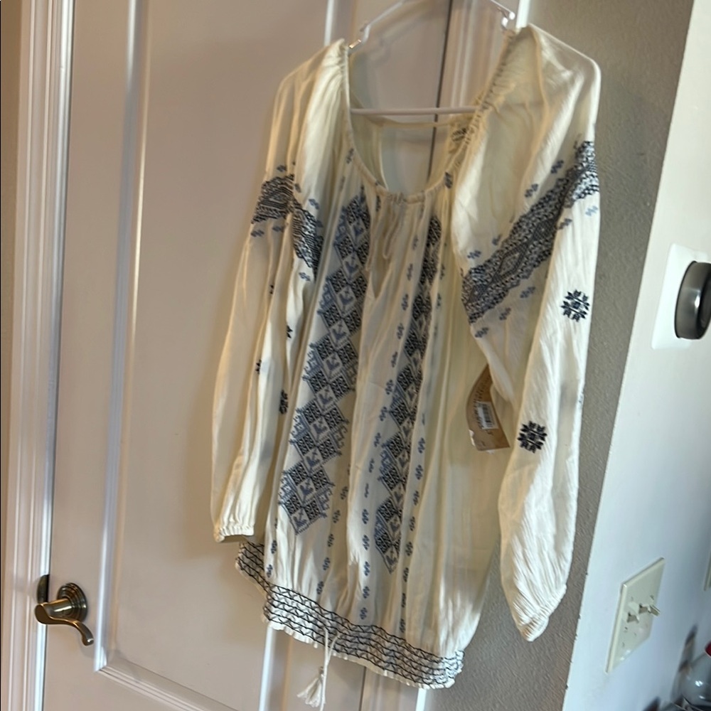 Ralph Lauren Bohemian Embroidered Blouse NWT